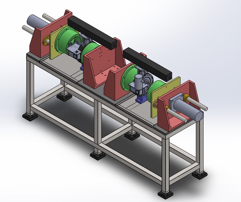 Industrial hydrostatic valve test rig and pressing system